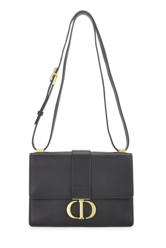 Dior, Black Calfskin 30 Montaigne Bag, Black