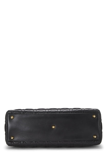 Dior, Black Cannage Leather Lady Dior Large, Black