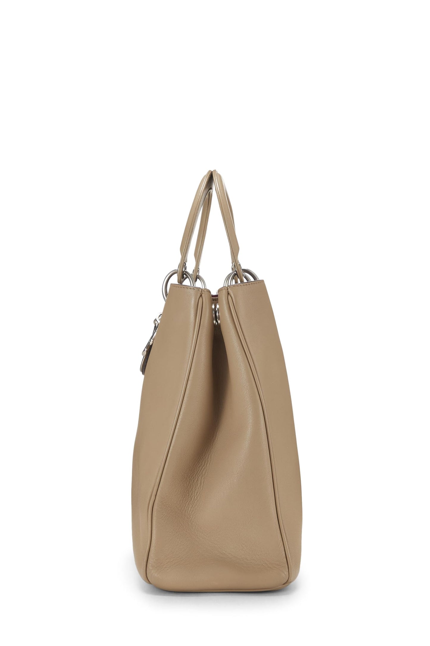 Dior, Beige Leather Diorissimo Medium, Beige