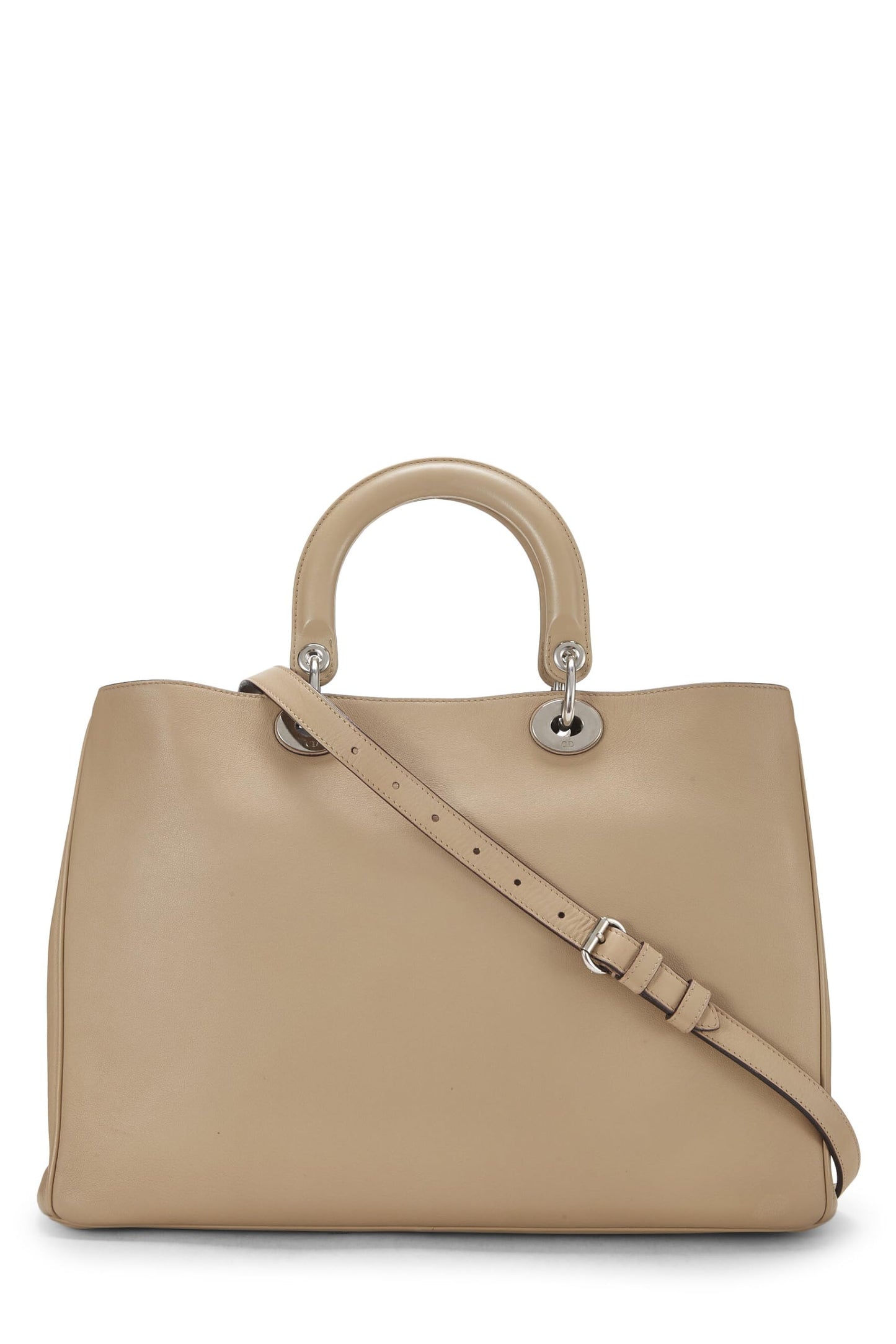 Dior, Beige Leather Diorissimo Medium, Beige