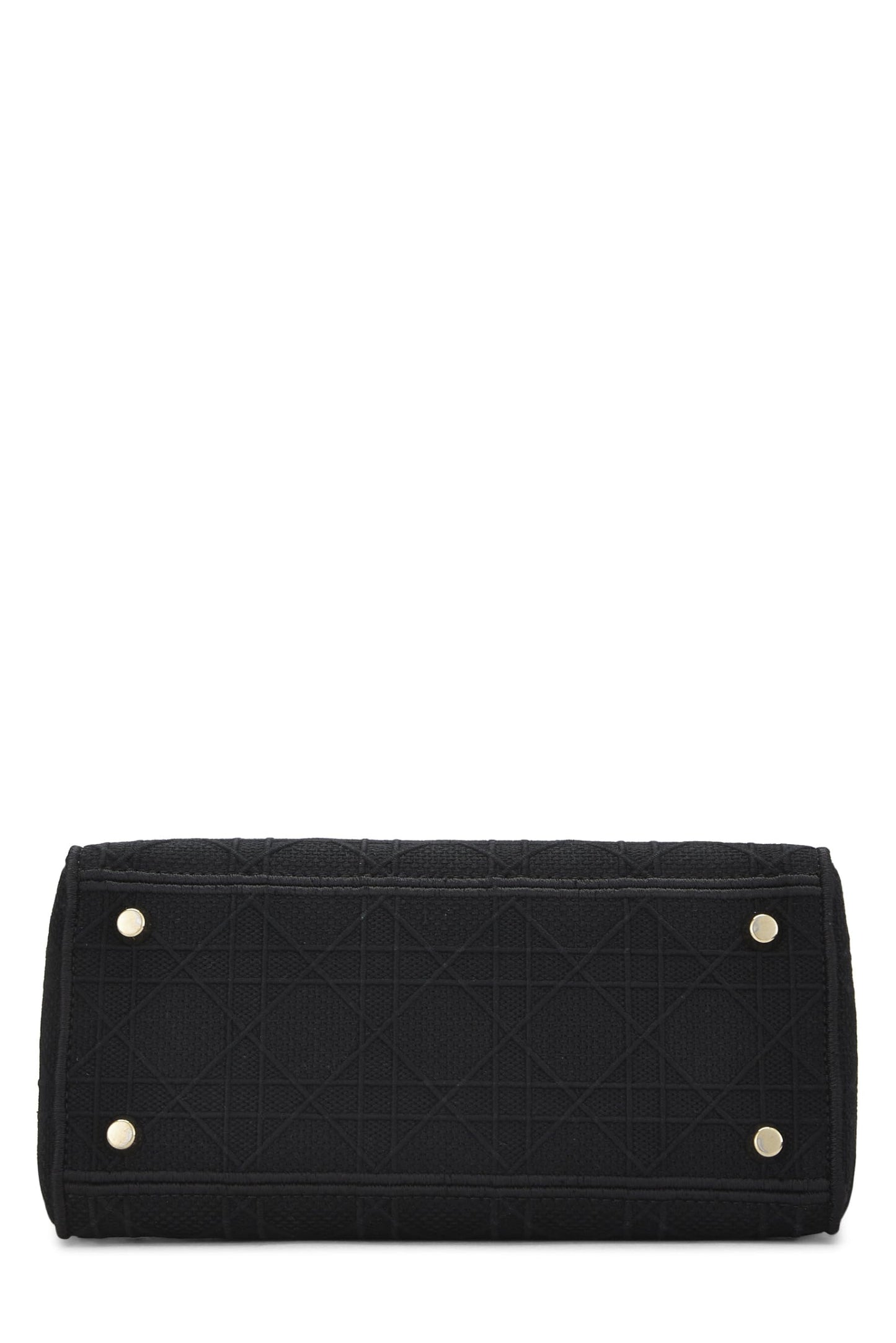 Dior, Black Cannage Canvas Lady D-Lite Medium, Black