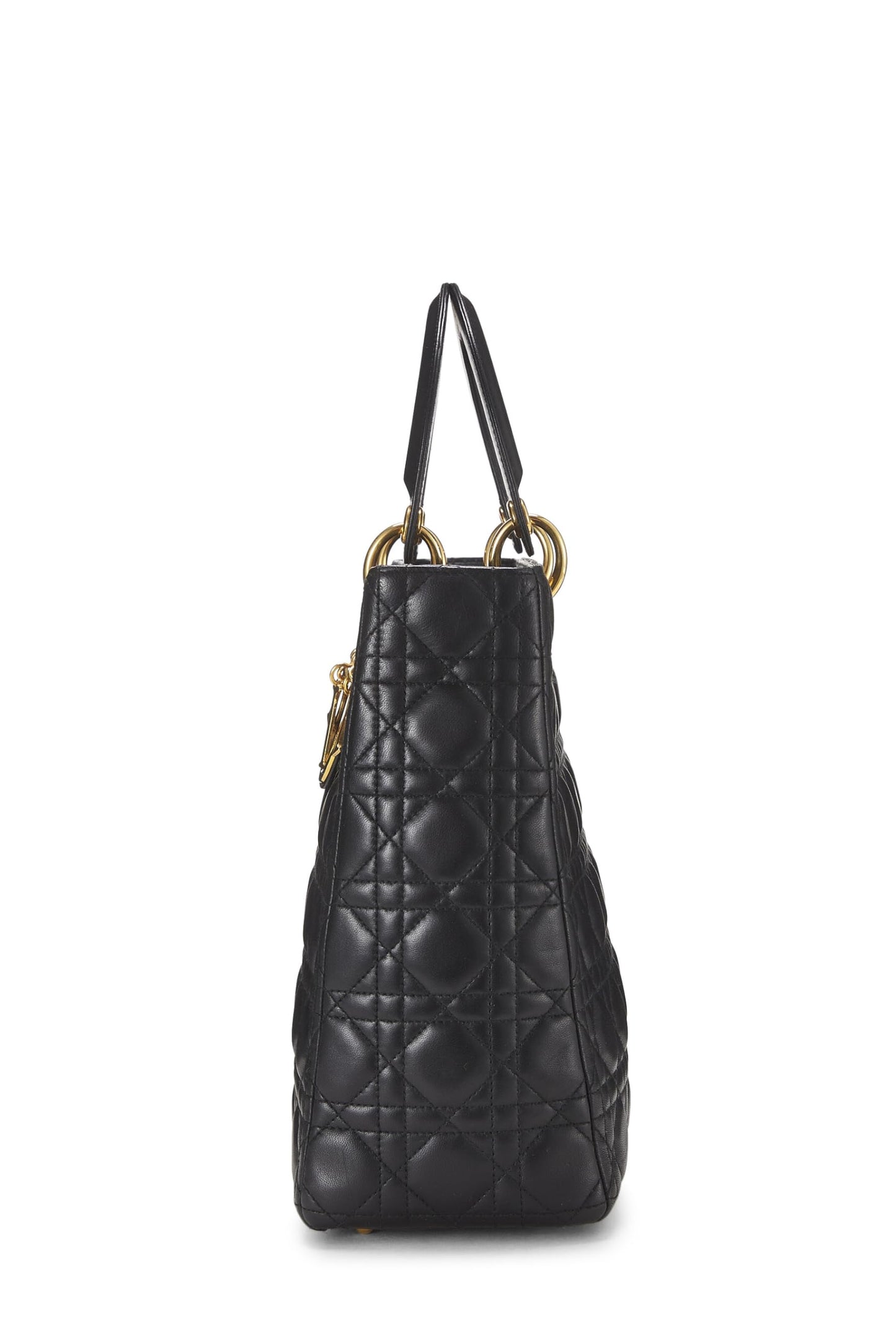 Dior, Black Cannage Leather Lady Dior Large, Black