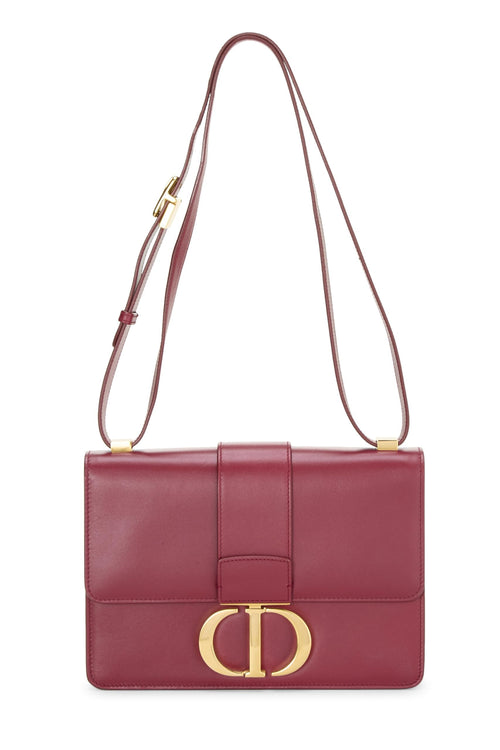 Dior, Burgundy Calfskin 30 Montaigne Box Bag, Burgundy