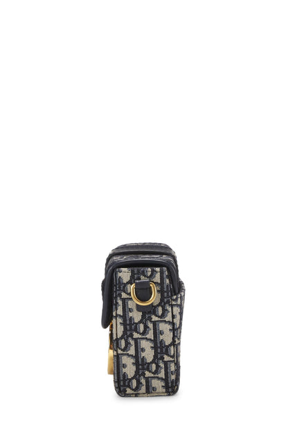 Dior, Navy Oblique Jacquard 30 Montaigne Box Bag, Navy