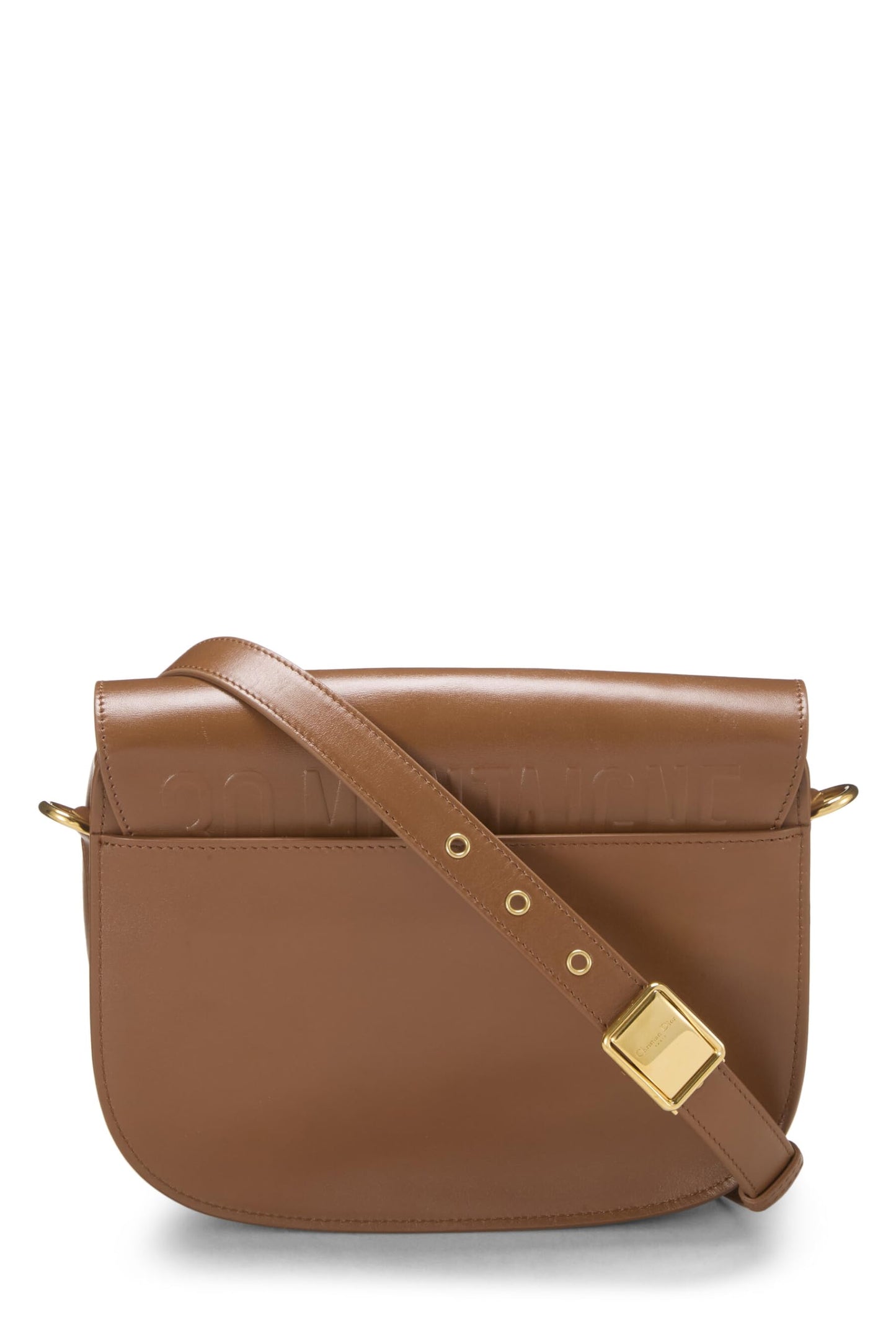 Dior, Brown Calfskin Bobby Flap Medium, Brown