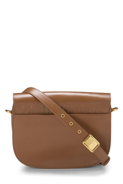 Dior, Brown Calfskin Bobby Flap Medium, Brown