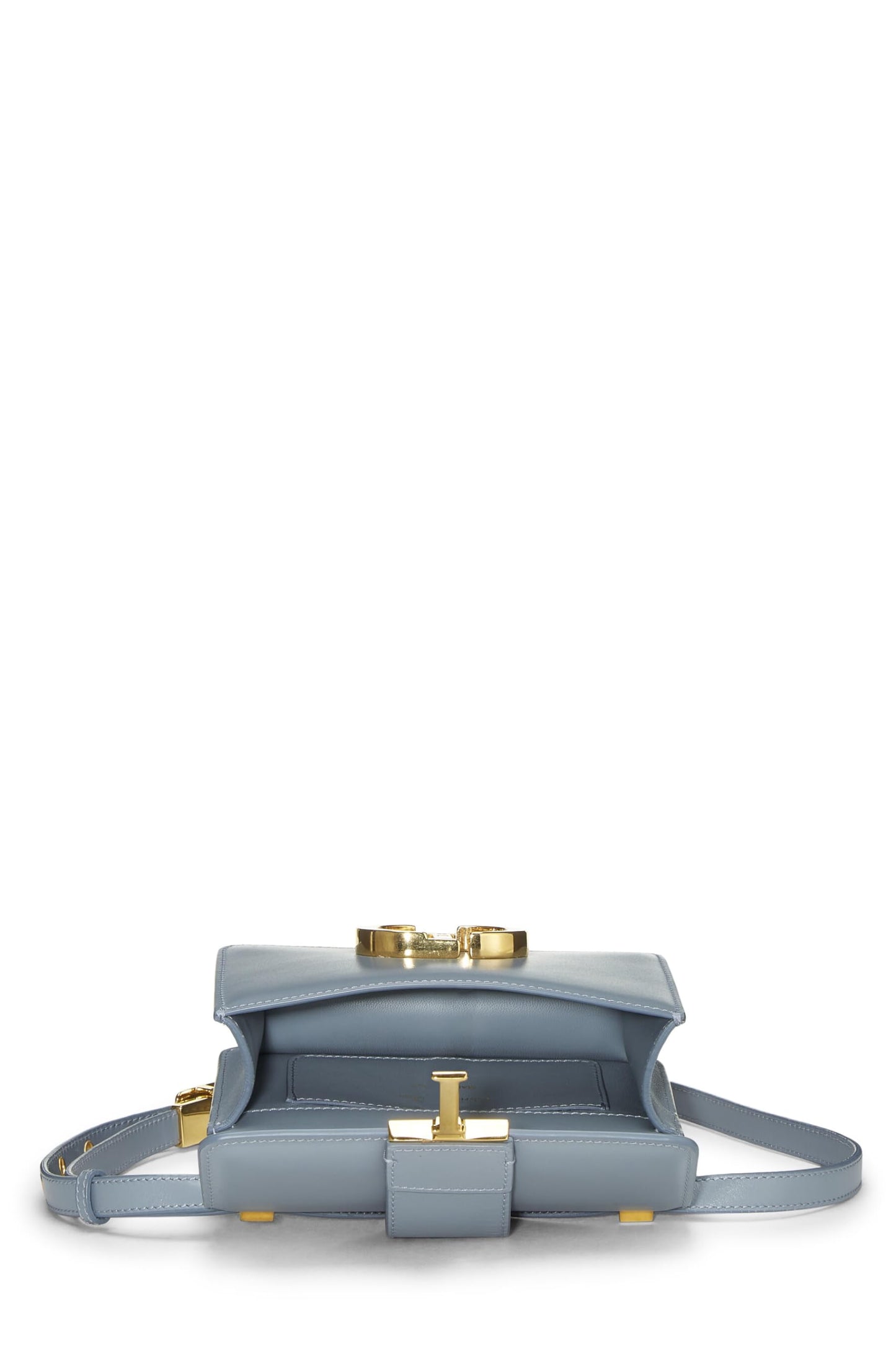 Dior, Blue Calfskin 30 Montaigne Bag Micro, Grey
