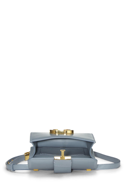 Dior, Blue Calfskin 30 Montaigne Bag Micro, Grey