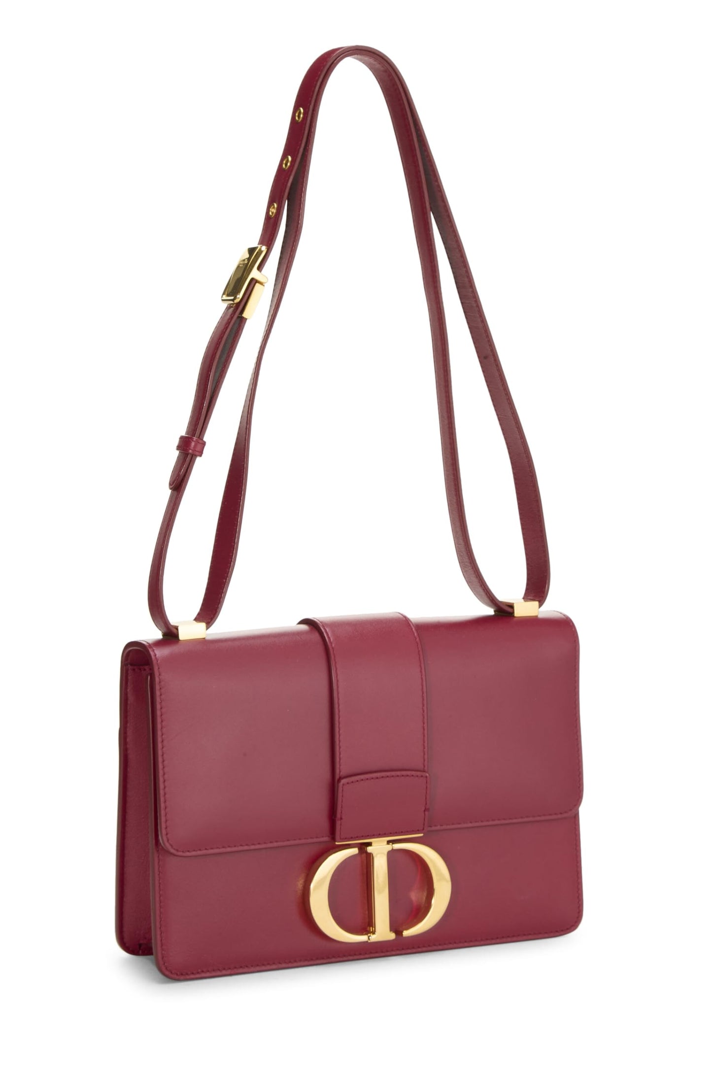 Dior, Burgundy Calfskin 30 Montaigne Box Bag, Burgundy