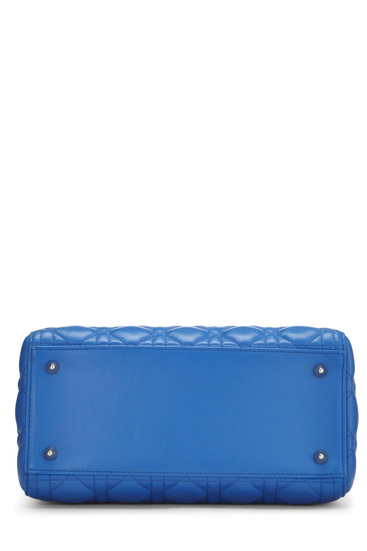Dior, Blue Cannage Quilted Lambskin Lady Dior Medium, Blue