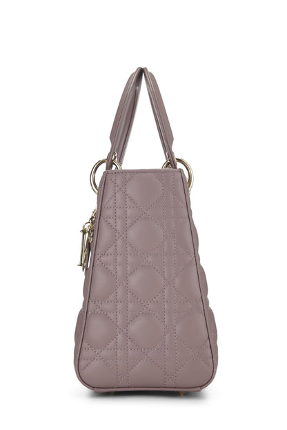 Dior, Purple Cannage Quilted Lambskin Lady Dior Medium, Purple