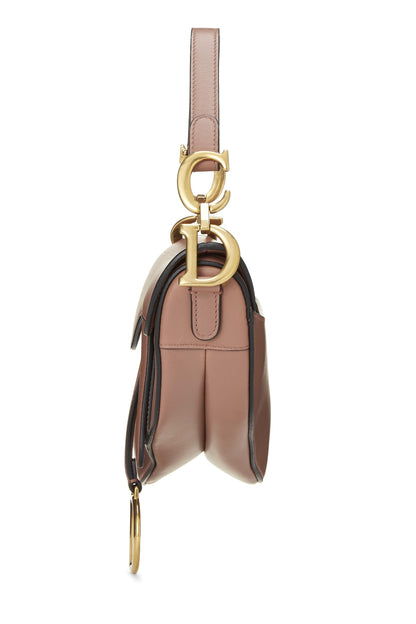 Dior, Pink Calfskin Saddle Bag Mini, Pink