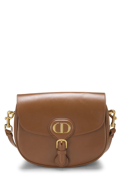 Dior, Brown Calfskin Bobby Flap Medium, Brown