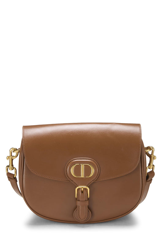 Dior, Brown Calfskin Bobby Flap Medium, Brown