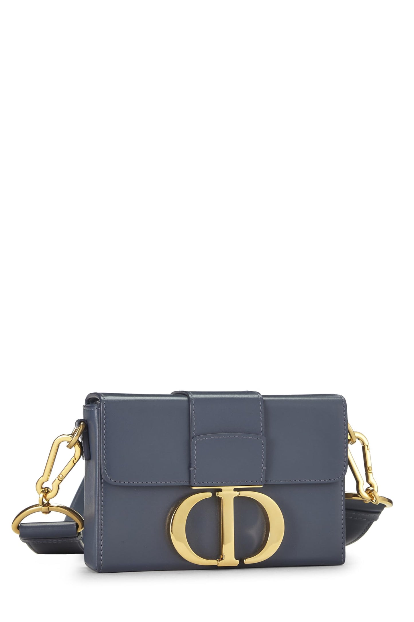 Dior, Navy Calfskin 30 Montaigne Box Bag, Navy