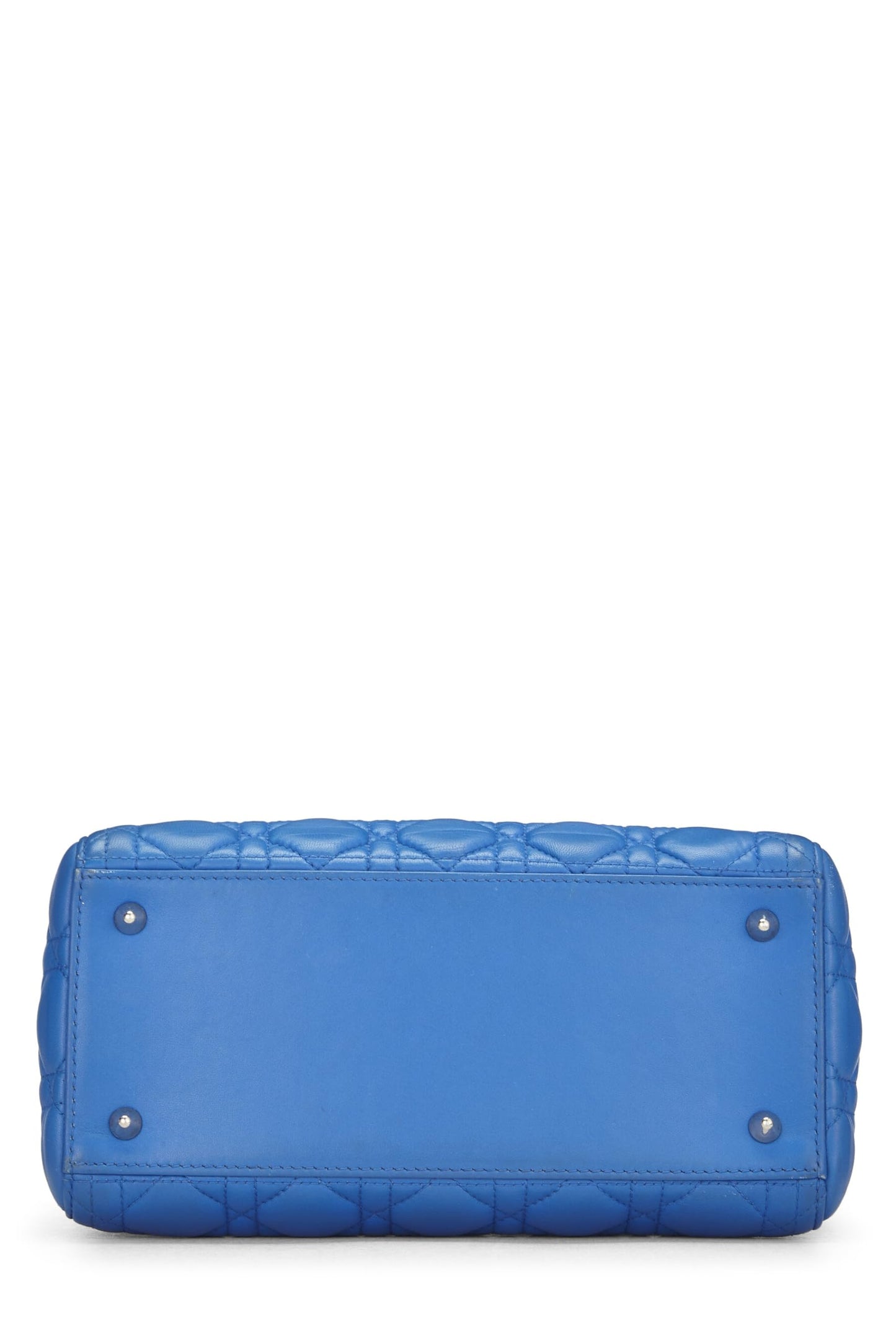 Dior, Blue Cannage Quilted Lambskin Lady Dior Medium, Blue