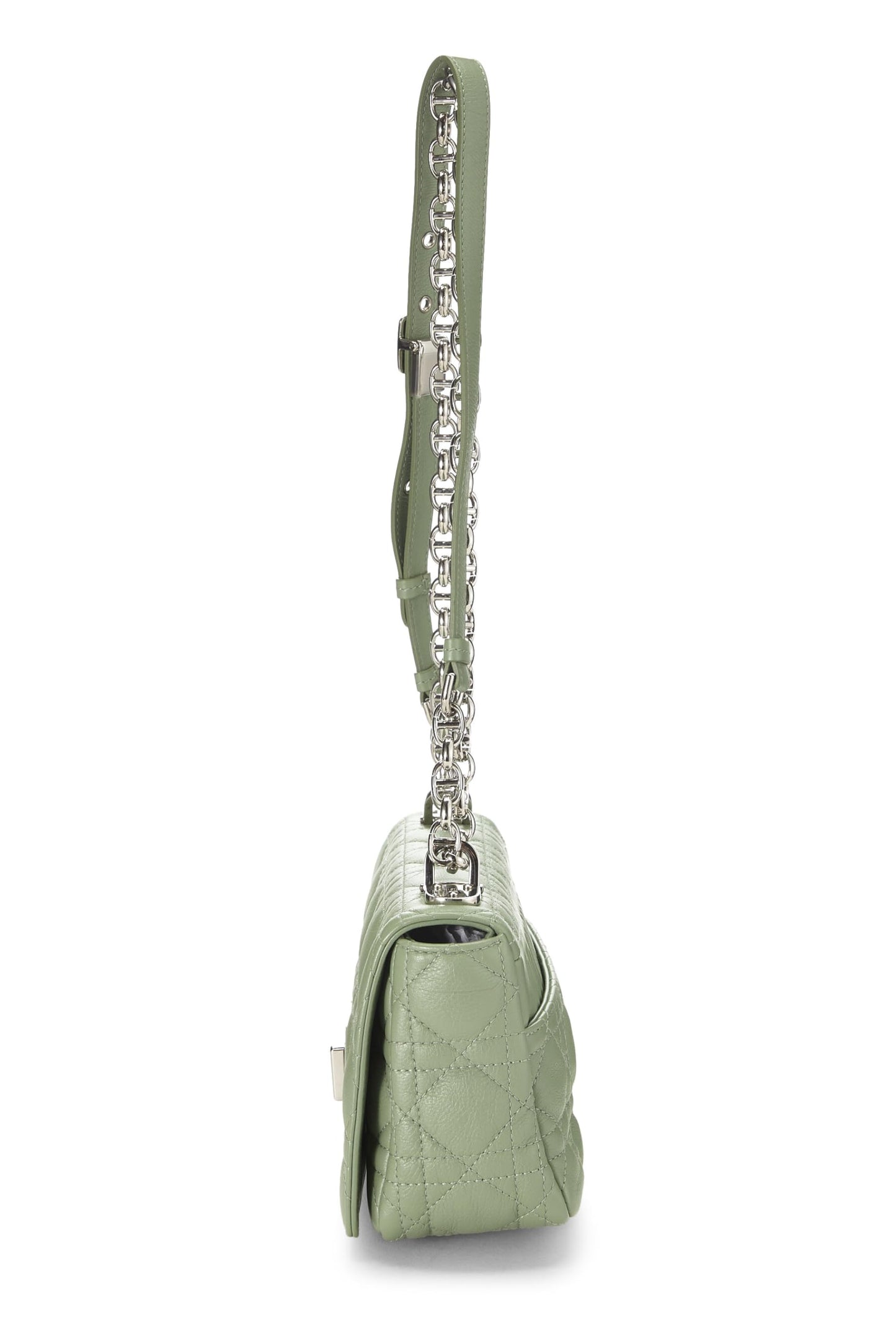 Dior, Green Cannage Calfskin Caro Bag Small, Green