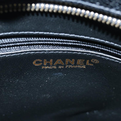 CHANEL Tote Bag Caviar Skin Standard Black CC 62895SA