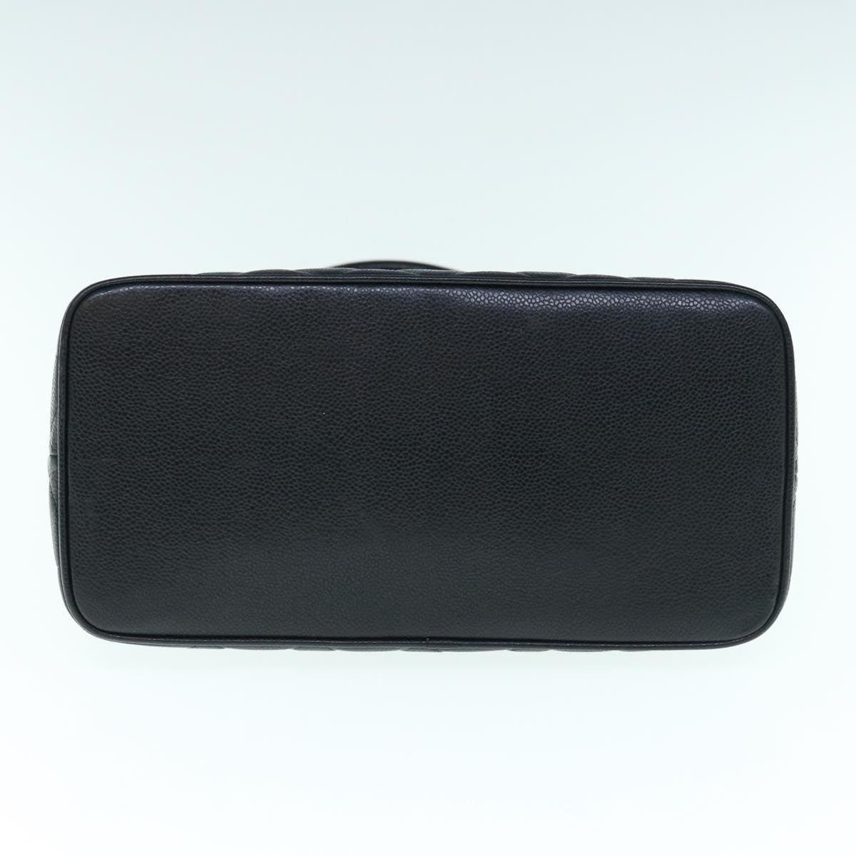 CHANEL Tote Bag Caviar Skin Standard Black CC 62895SA