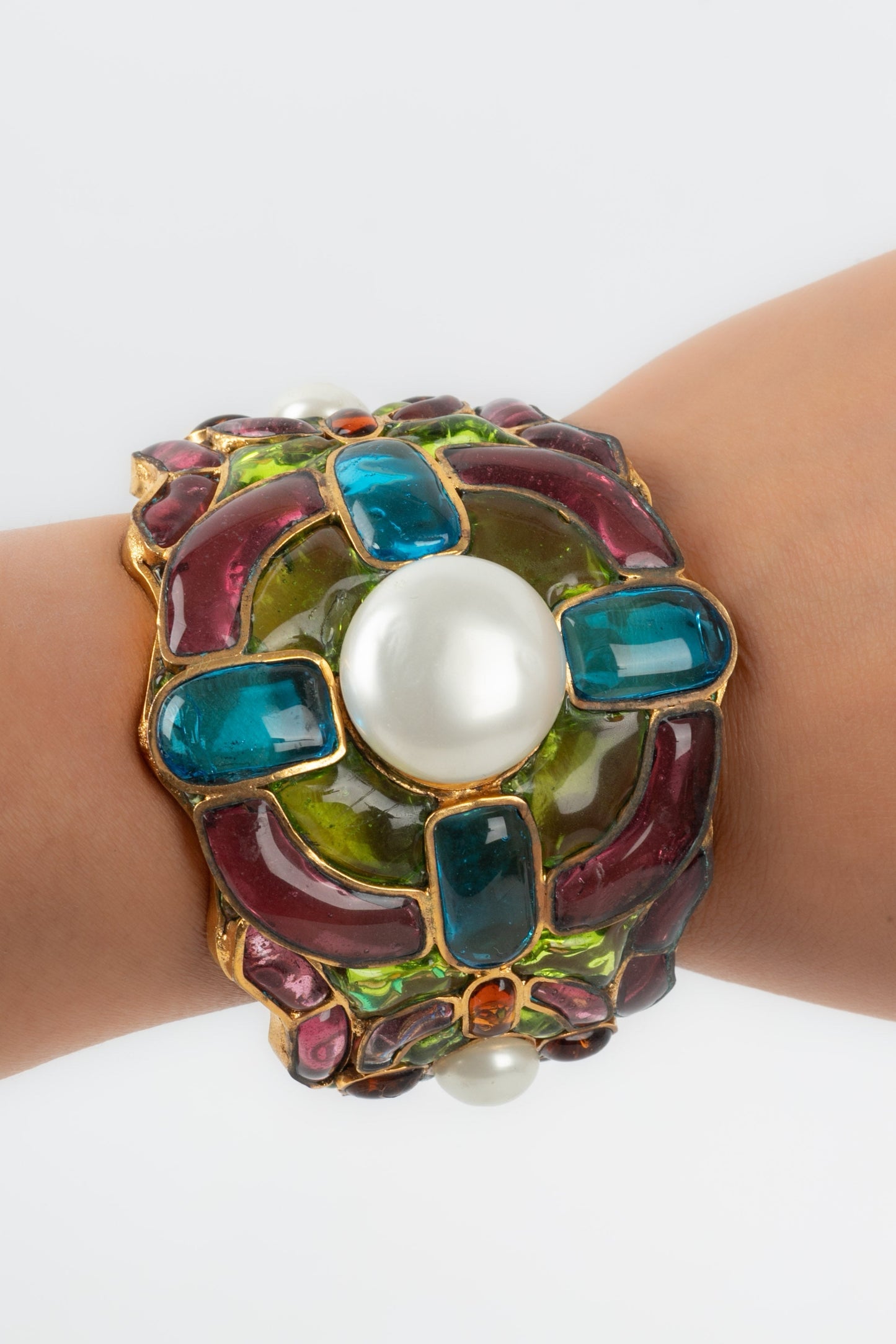 Bracelet en pte de verre Chanel