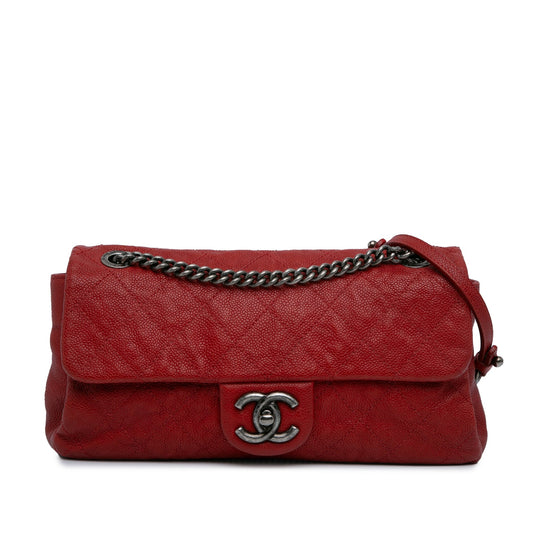Chanel Sac Medium Quilted Caviar Easy Flap