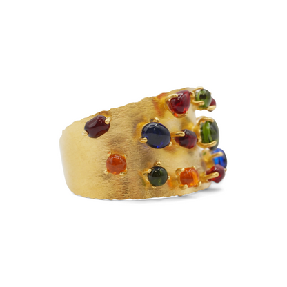 Gucci 'Cabochon' Cuff Bracelet - M