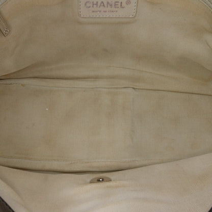 Black Chanel Jumbo Calfskin Canebiers Net Flap Shoulder Bag