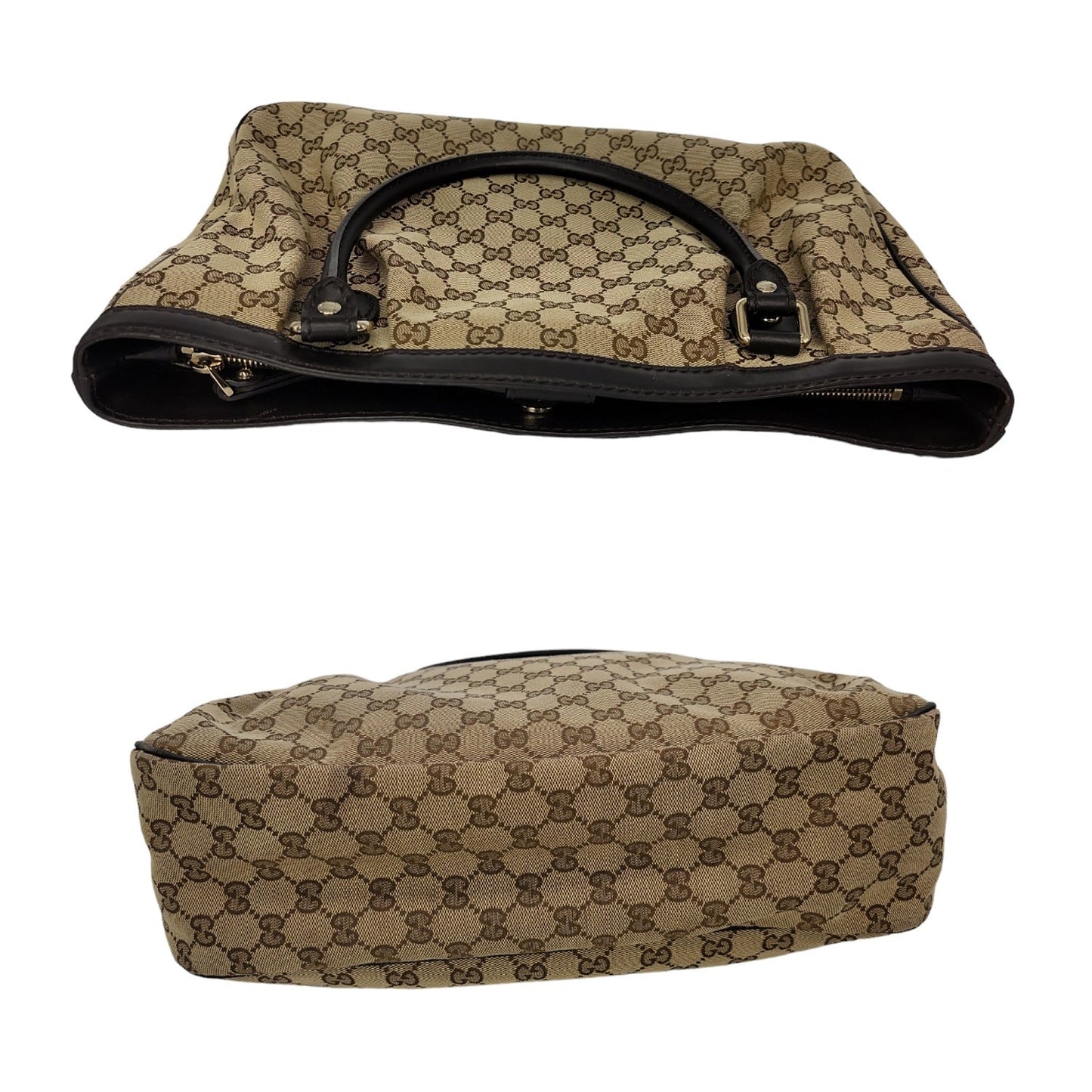 Gucci Brown GG Canvas Medium Sukey Tote Bag