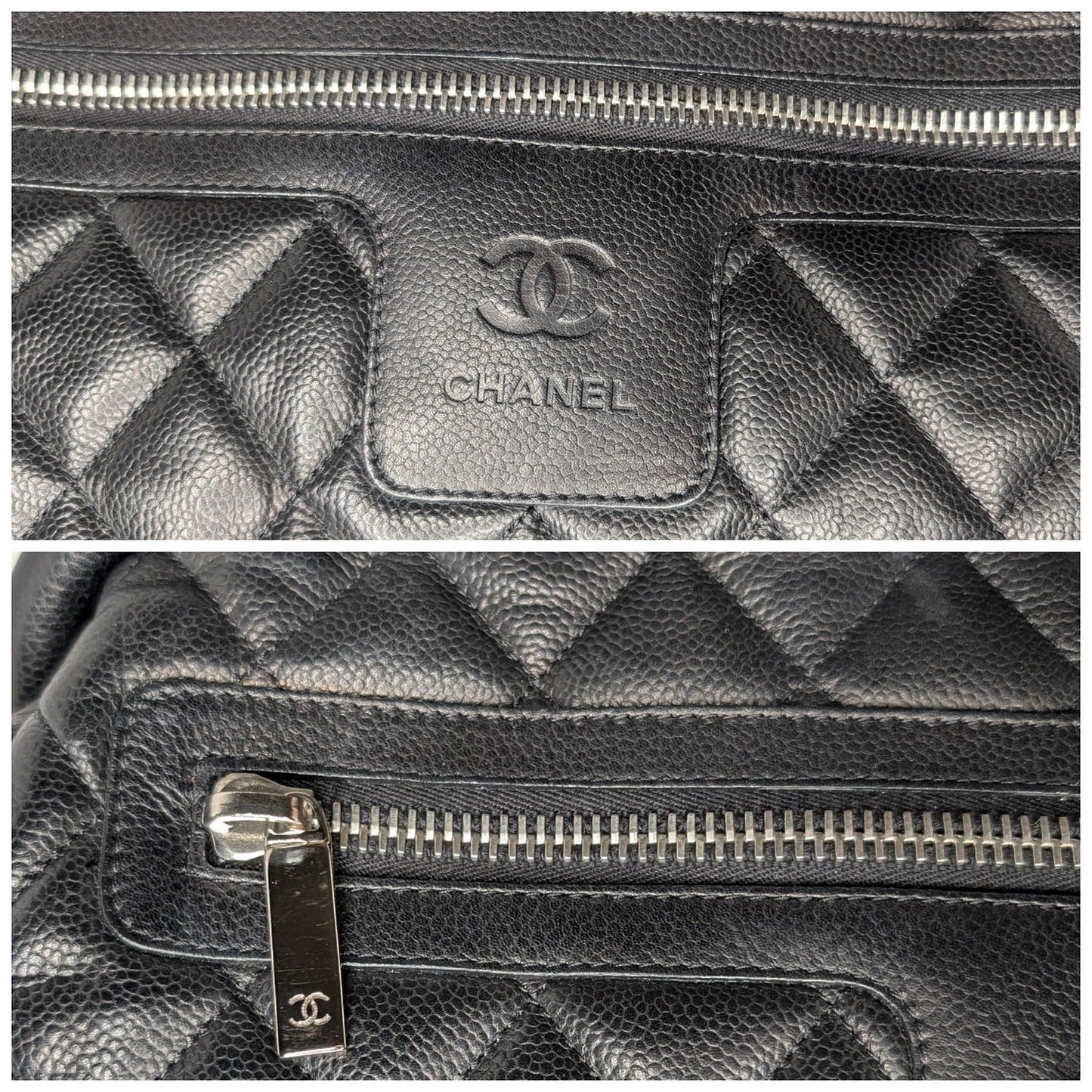 Chanel Vintage Caviar Leather Coco Cocoon Bowler Bag