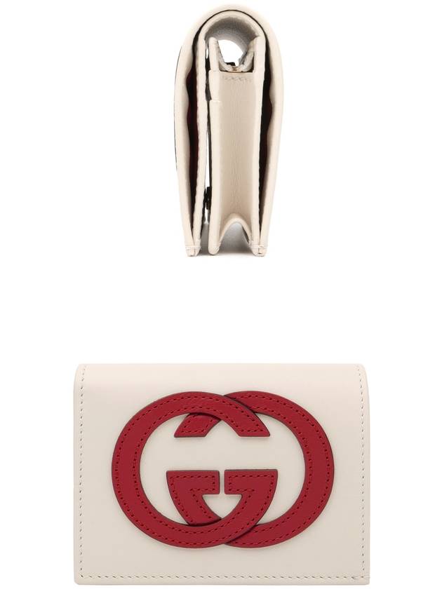 Gucci Basket Eclipse Half Wallet Beige