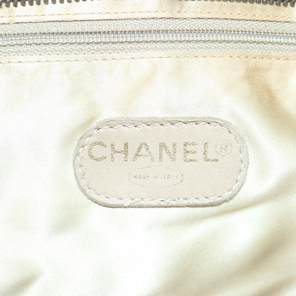 CHANEL Matelasse Tote Bag Straw Brown CC 66963