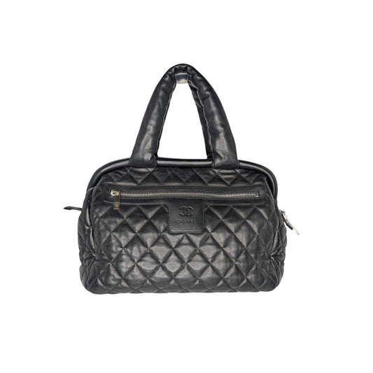 Chanel Vintage Caviar Leather Coco Cocoon Bowler Bag