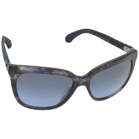 CHANEL Sunglasses plastic Blue CC 67511