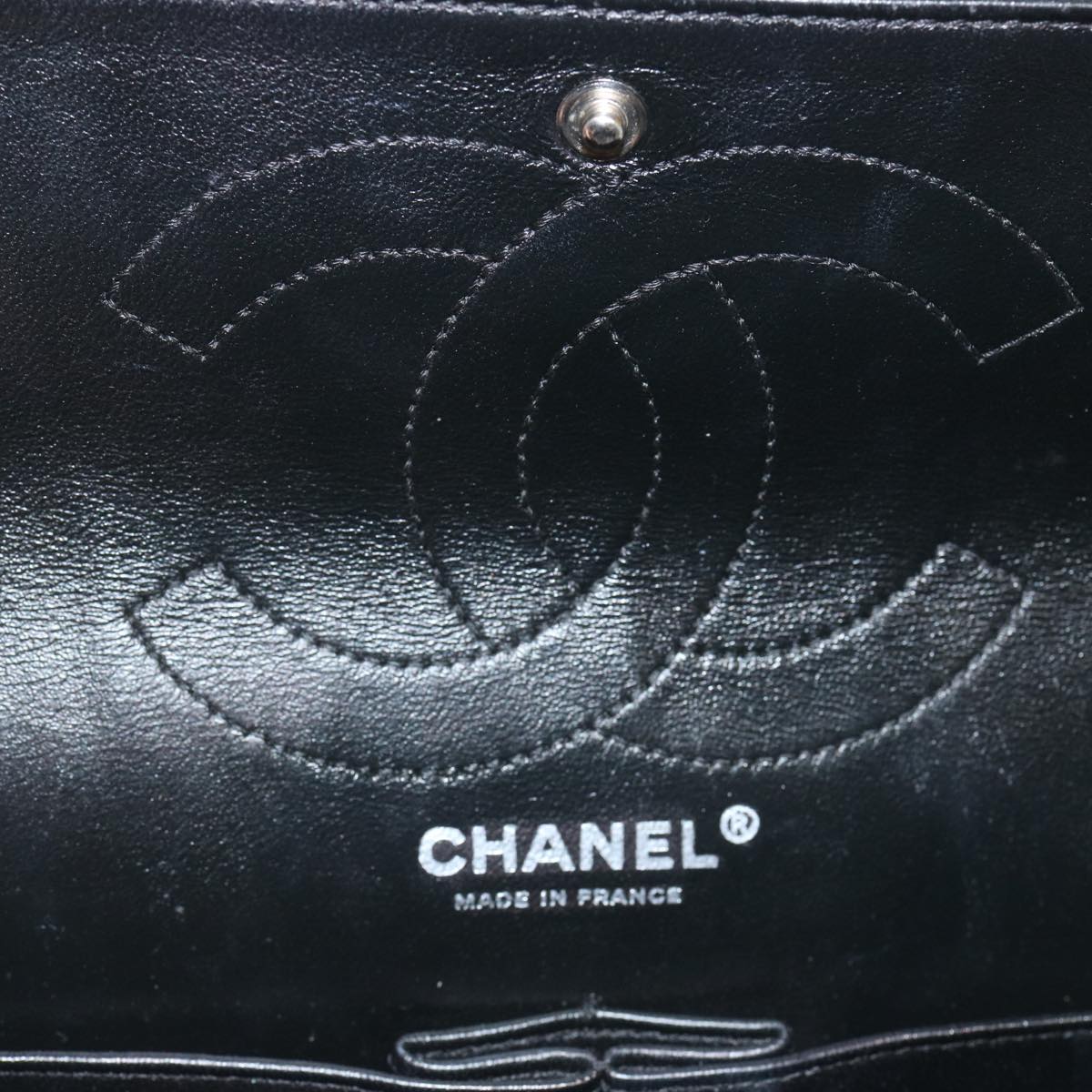 CHANEL 2.55 Matelasse Chain Bag Aged Calfskin Black A37586 CC 67618A