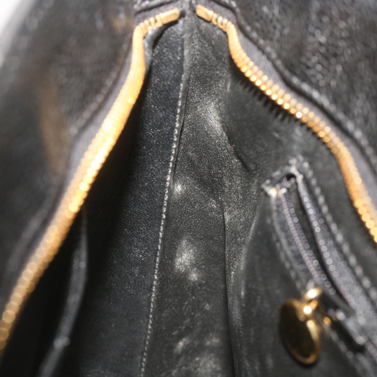 CHANEL Standard Tote Bag Caviar Skin Black CC 67624SA