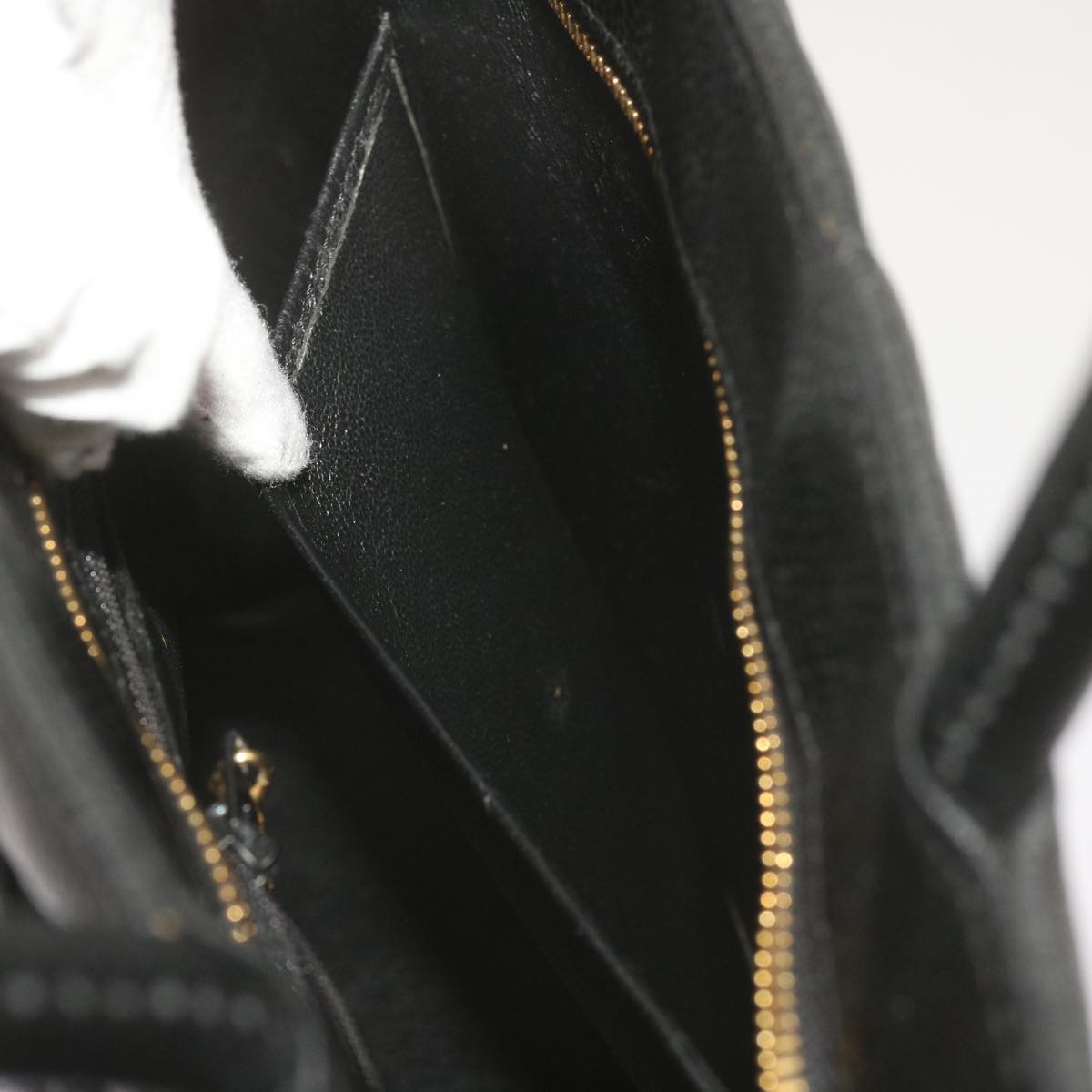 CHANEL Standard Tote Bag Caviar Skin Black CC 67624SA