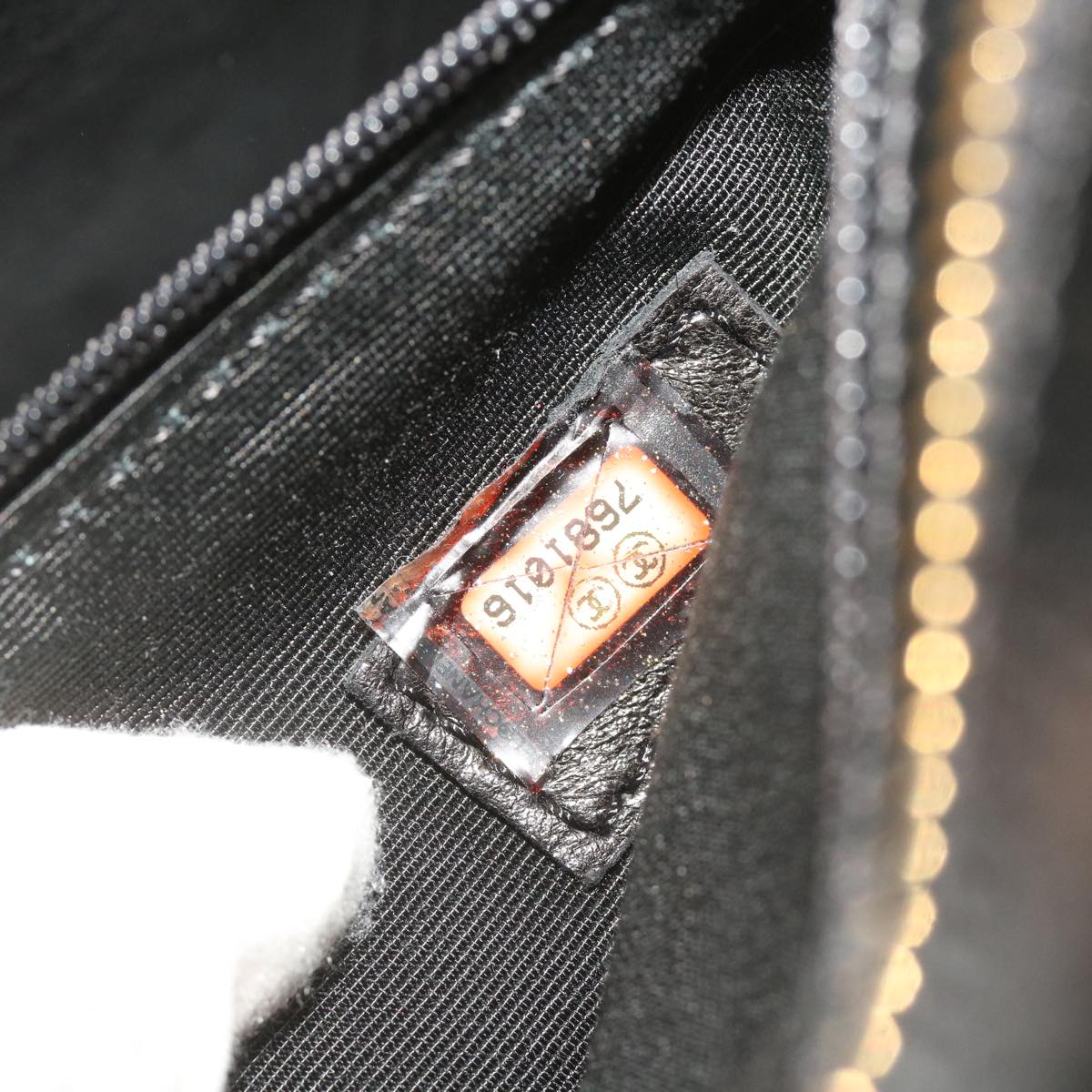 CHANEL Standard Tote Bag Caviar Skin Black CC 67624SA