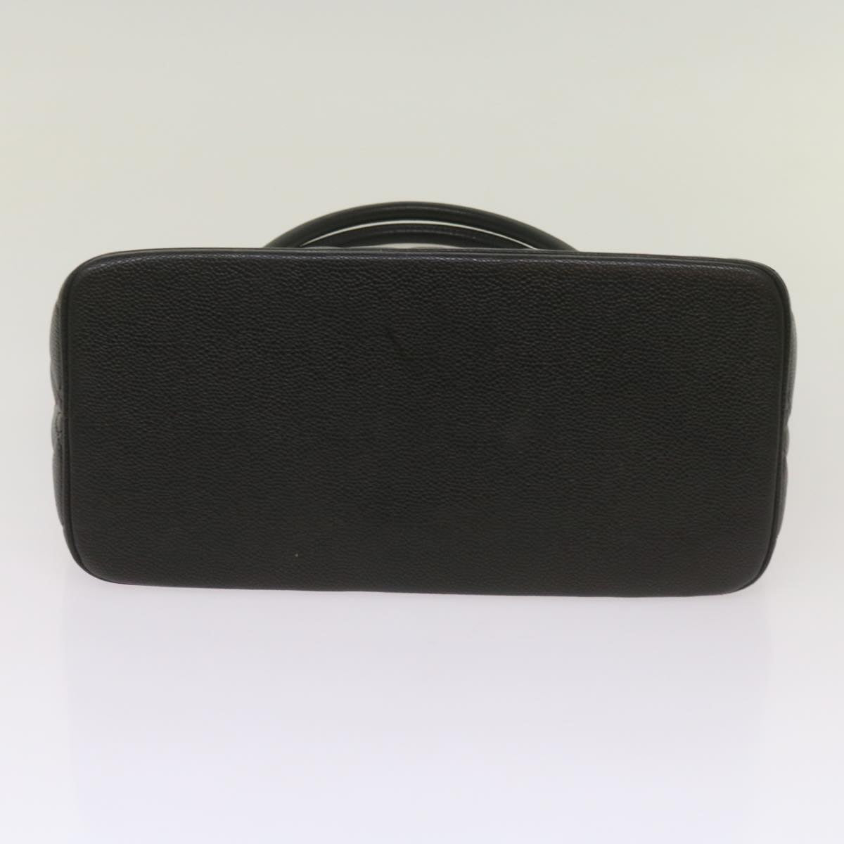 CHANEL Standard Tote Bag Caviar Skin Black CC 67624SA