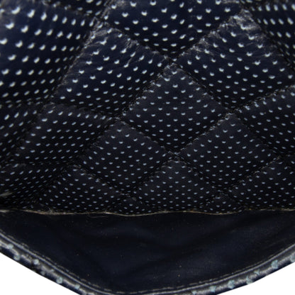 Blue Chanel Perforated Classic Mini Rectangular Flap Shoulder Bag