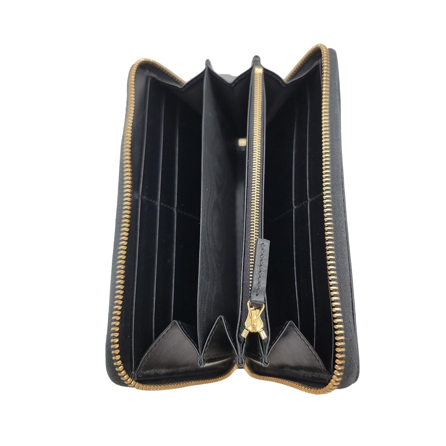 Gucci Black Calfskin 1955 Horsebit Long Wallet
