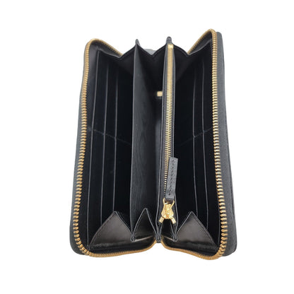 Gucci Black Calfskin 1955 Horsebit Long Wallet
