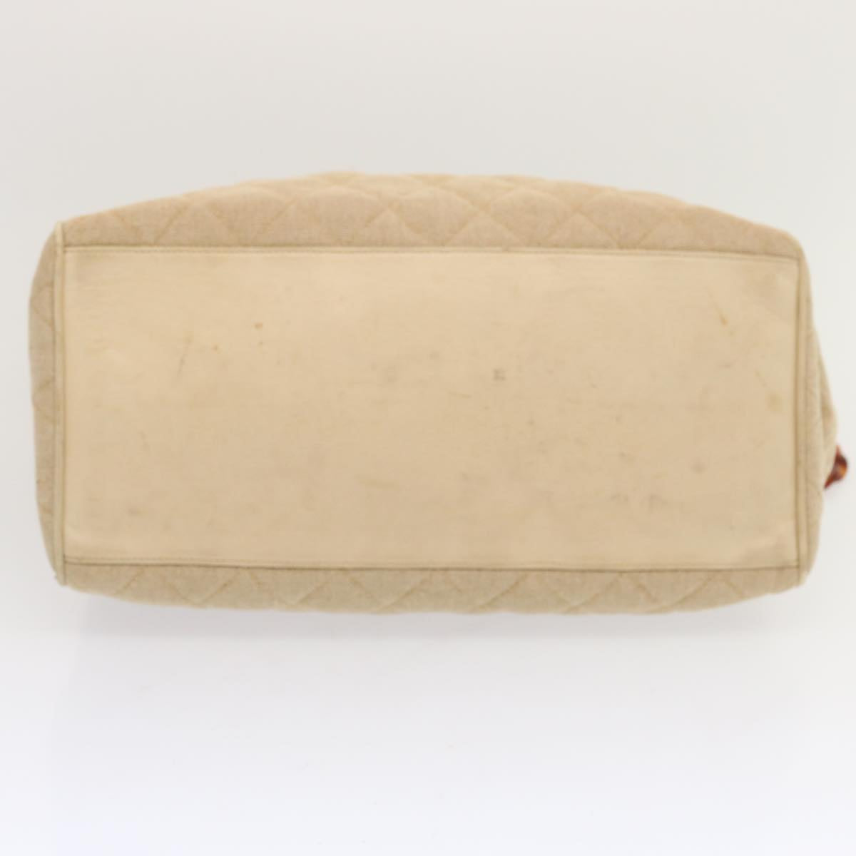 CHANEL Tote Bag Canvas Beige CC 69969