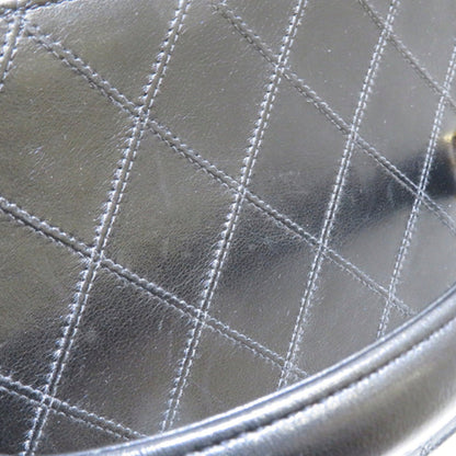 Black Chanel Matelasse Lambskin Vanity Bag