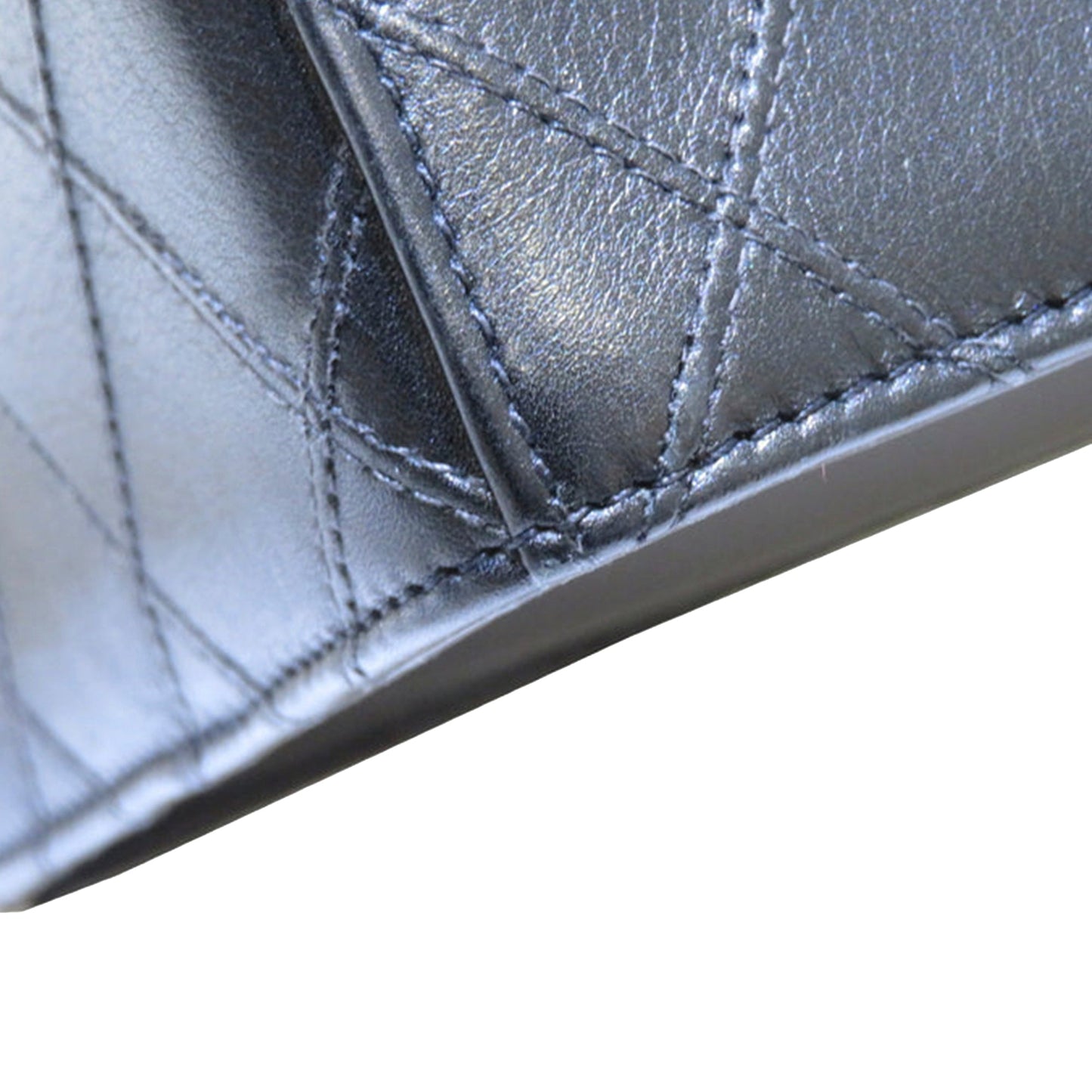 Black Chanel Matelasse Lambskin Vanity Bag