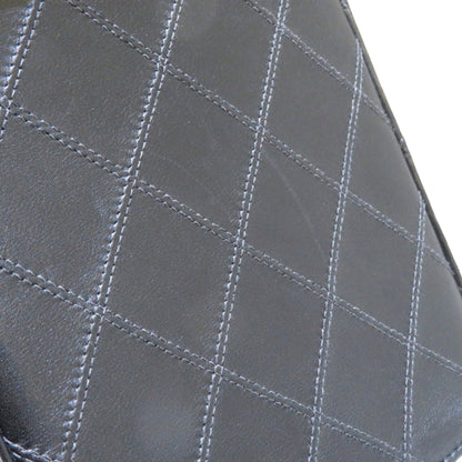 Black Chanel Matelasse Lambskin Vanity Bag