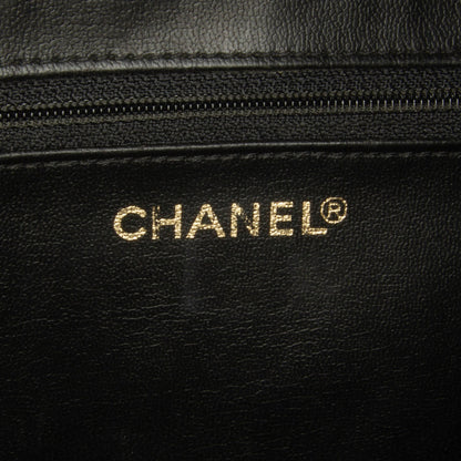 Black Chanel Matelasse Lambskin Vanity Bag