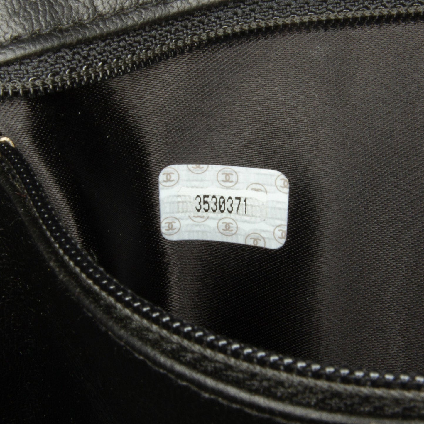 Black Chanel Matelasse Lambskin Vanity Bag