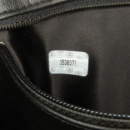 Black Chanel Matelasse Lambskin Vanity Bag