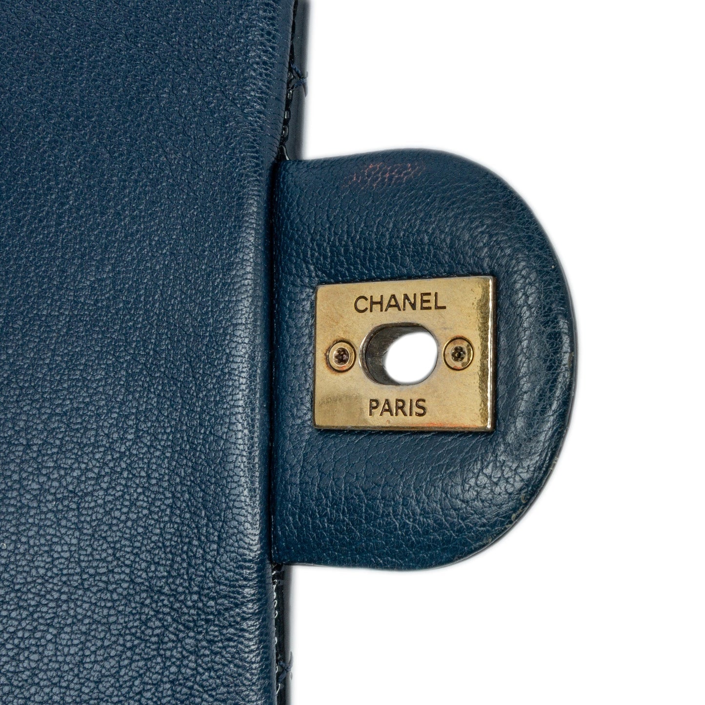 Blue Chanel Paris-Salzburg Small Patent and Goatskin CC Eyelet Flap Crossbody Bag