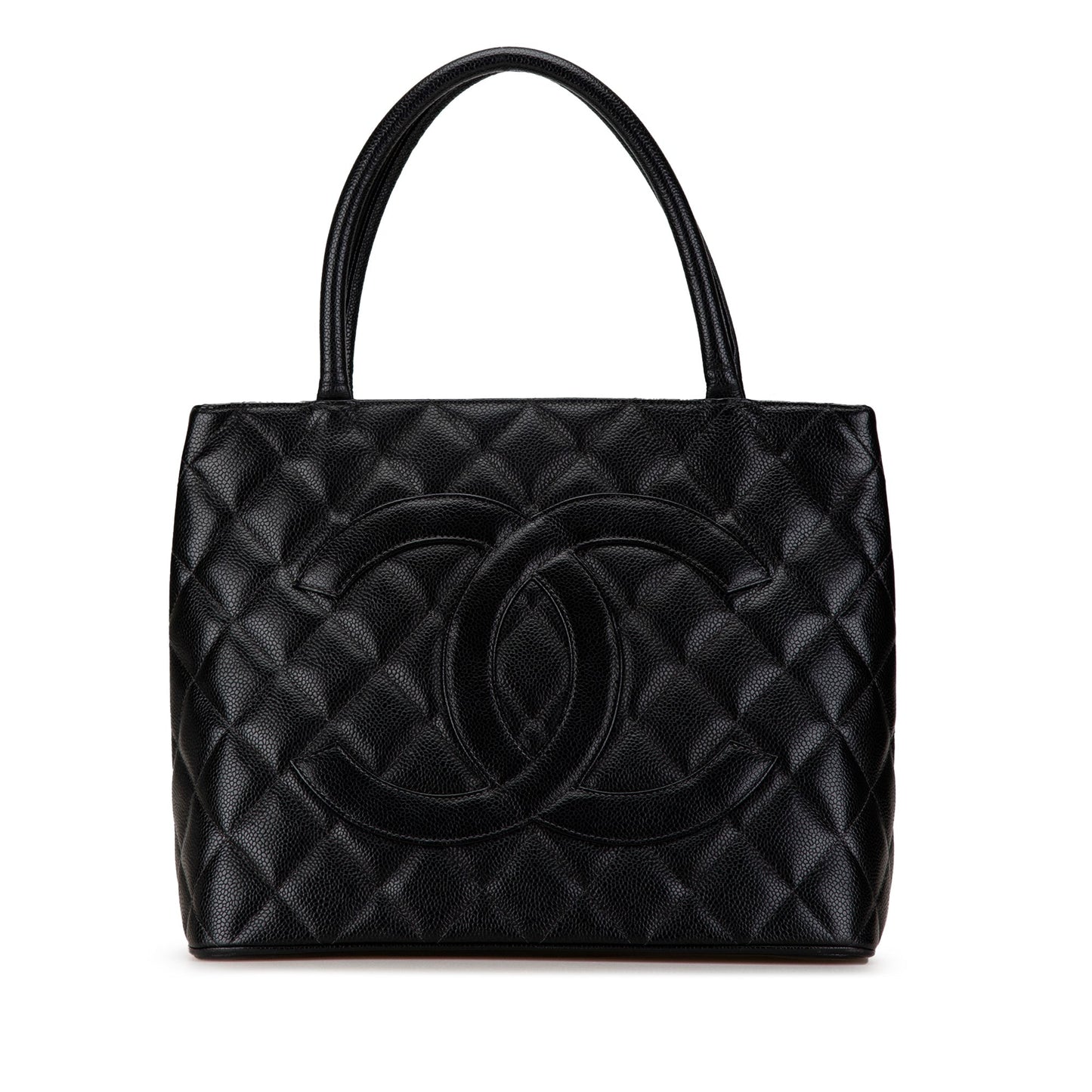 Black Chanel Caviar Medallion Tote